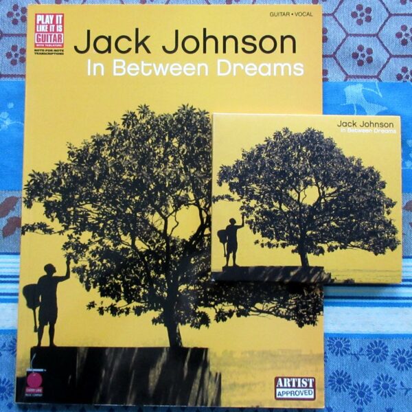 Livre Jack Johnson in between dreams, CD, édition Cherrly Lane