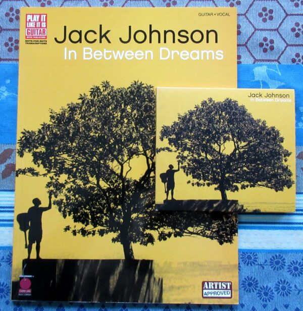 Livre Jack Johnson in between dreams, CD, édition Cherrly Lane