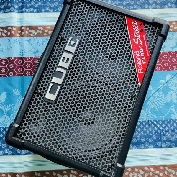 Ampli avec batterie guitare chant Roland Cube Street Ex n°6N3141, alim, 50W