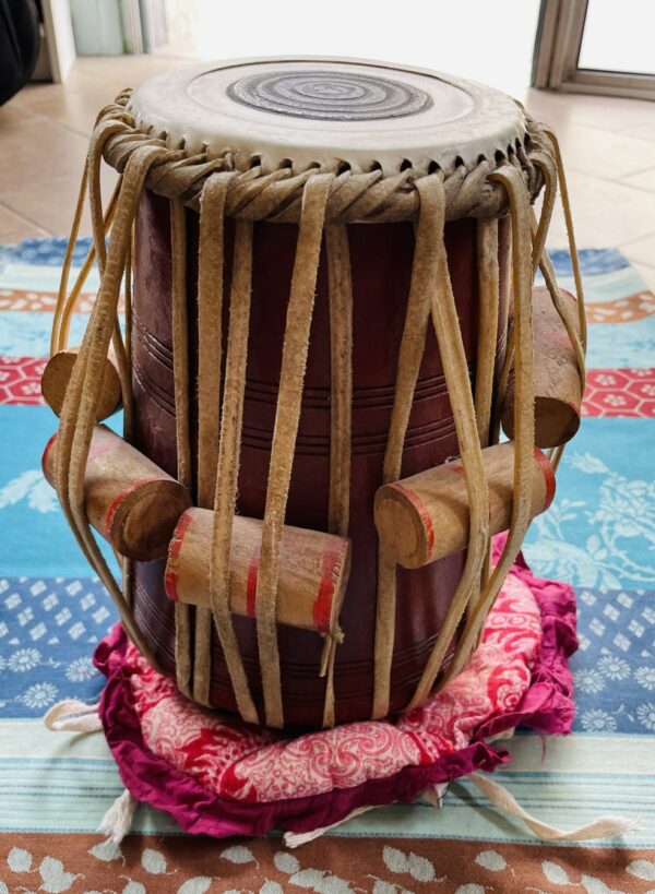 Petit tambour Dayan « tabla d’Inde », coussin