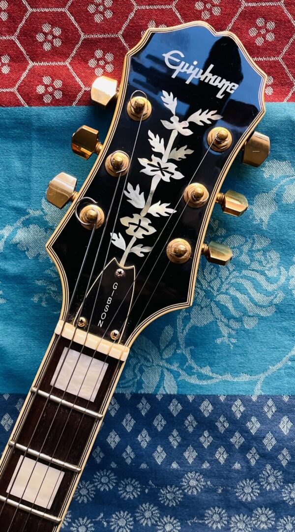 Guitare électrique Epiphone Emperor J sunburst n°9102769 (1991, Korea), étui Epiphone, révision luthier Caro – Image 3