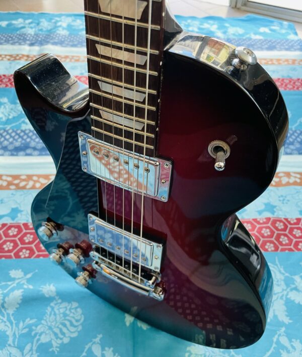 Guitare électrique gaucher Gibson Les Paul HP black cherry Burst n°170067366 (2016, USA), série High Performance, G-Force, bel étui Gibson, certificats et accessoires Gibson. – Image 11