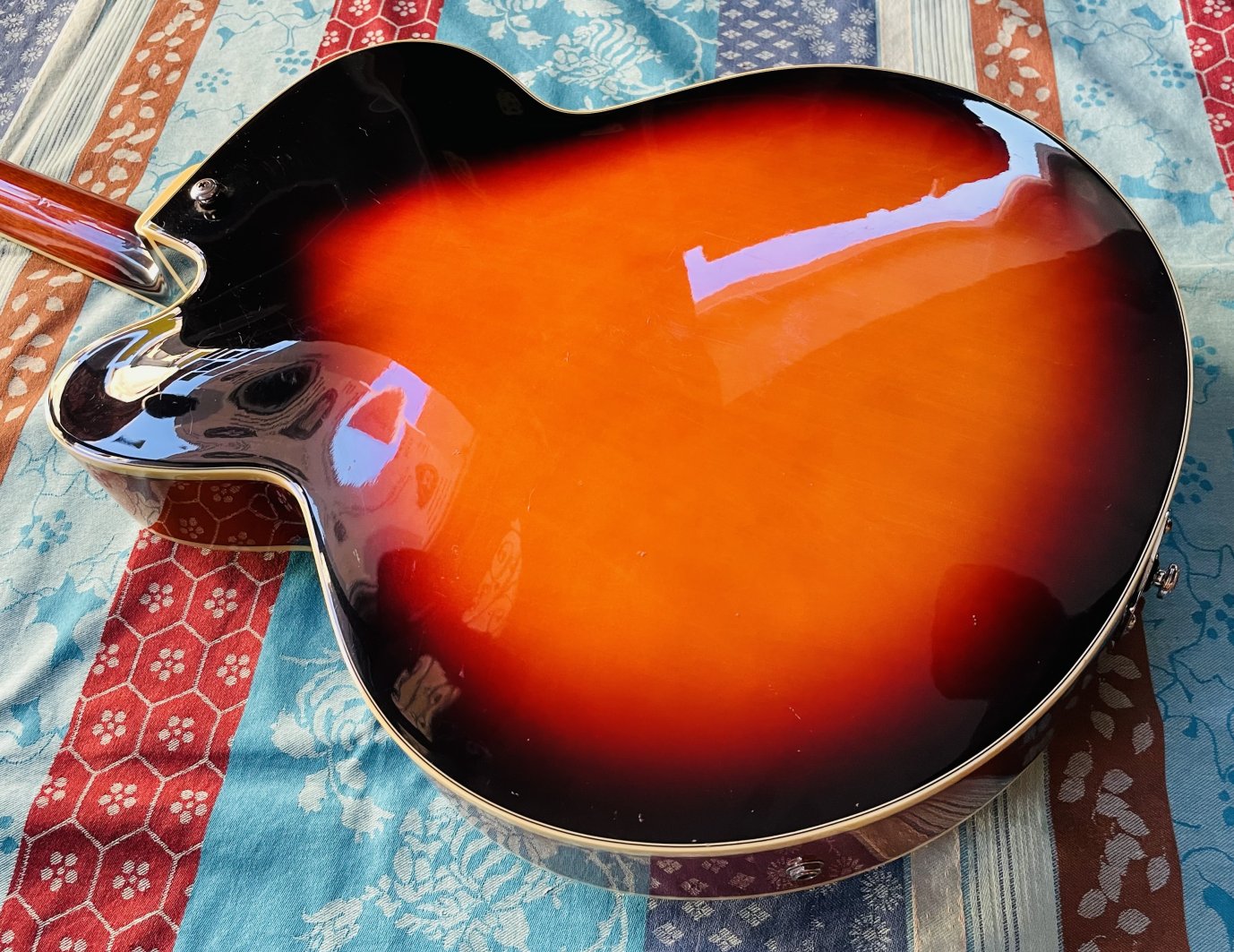 Guitare électrique Ibanez Artcore AF75 brown sunburst BS12.01 n°S06111902, révision Luthier Thébé, housse Tobago, sangle – Image 6