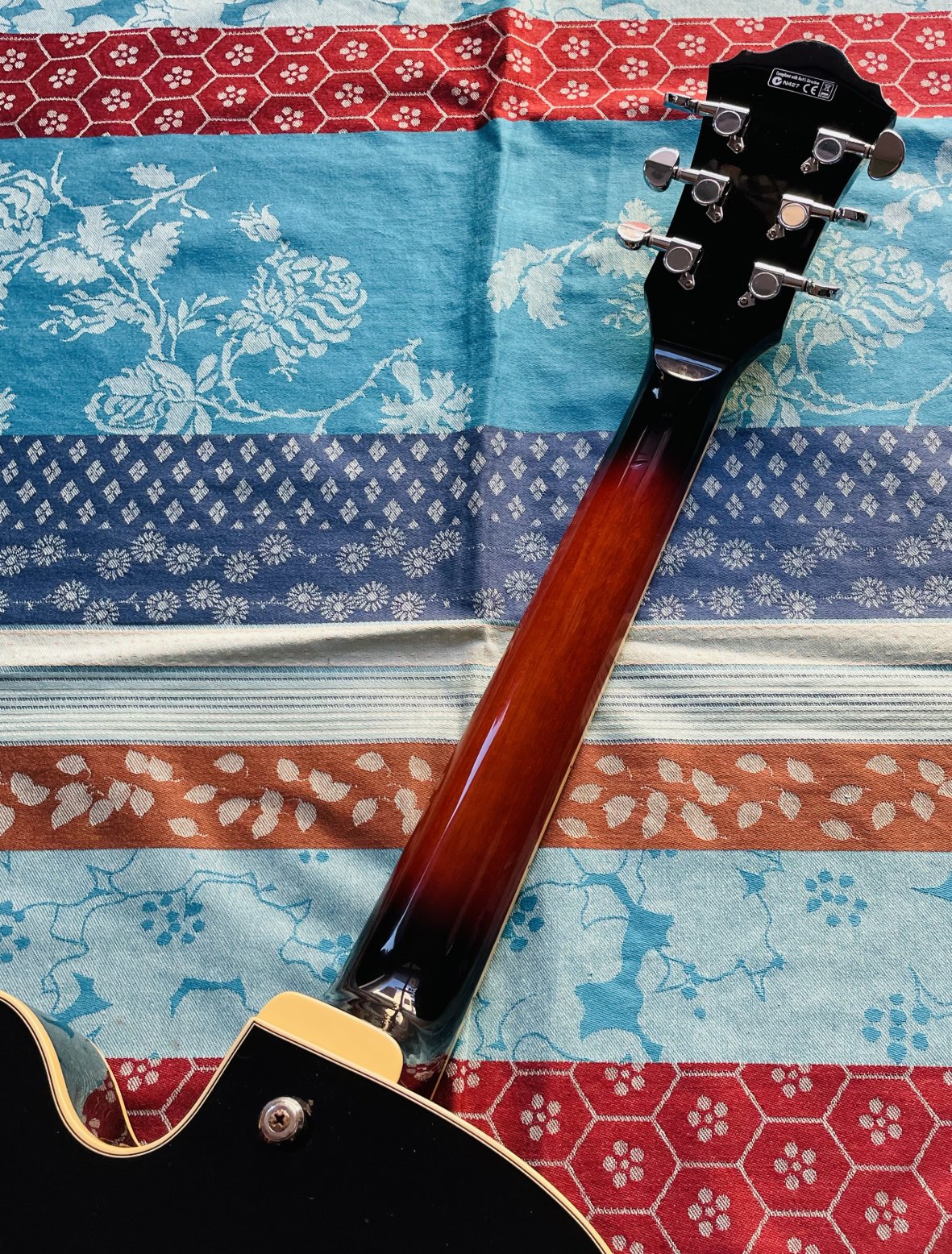 Guitare électrique Ibanez Artcore AF75 brown sunburst BS12.01 n°S06111902, révision Luthier Thébé, housse Tobago, sangle – Image 7
