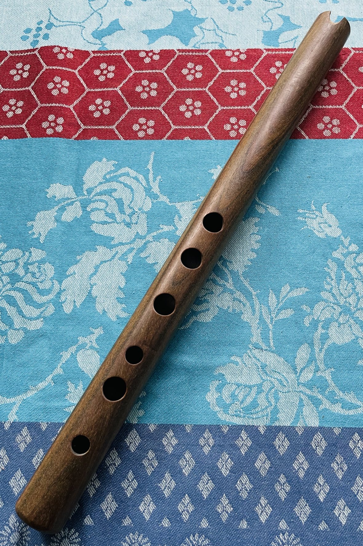 Flûte Quena Guayacan verte, housse