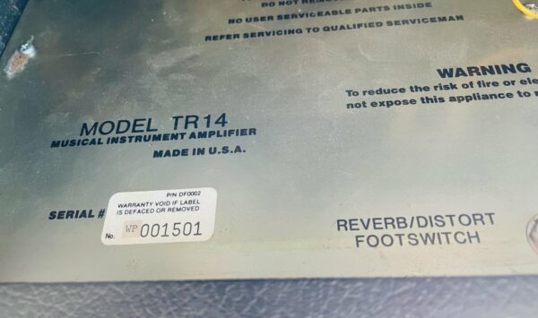 Amplificateur Rickenbacker TR14 n°001501 (1983/84, USA), 14W – Image 5
