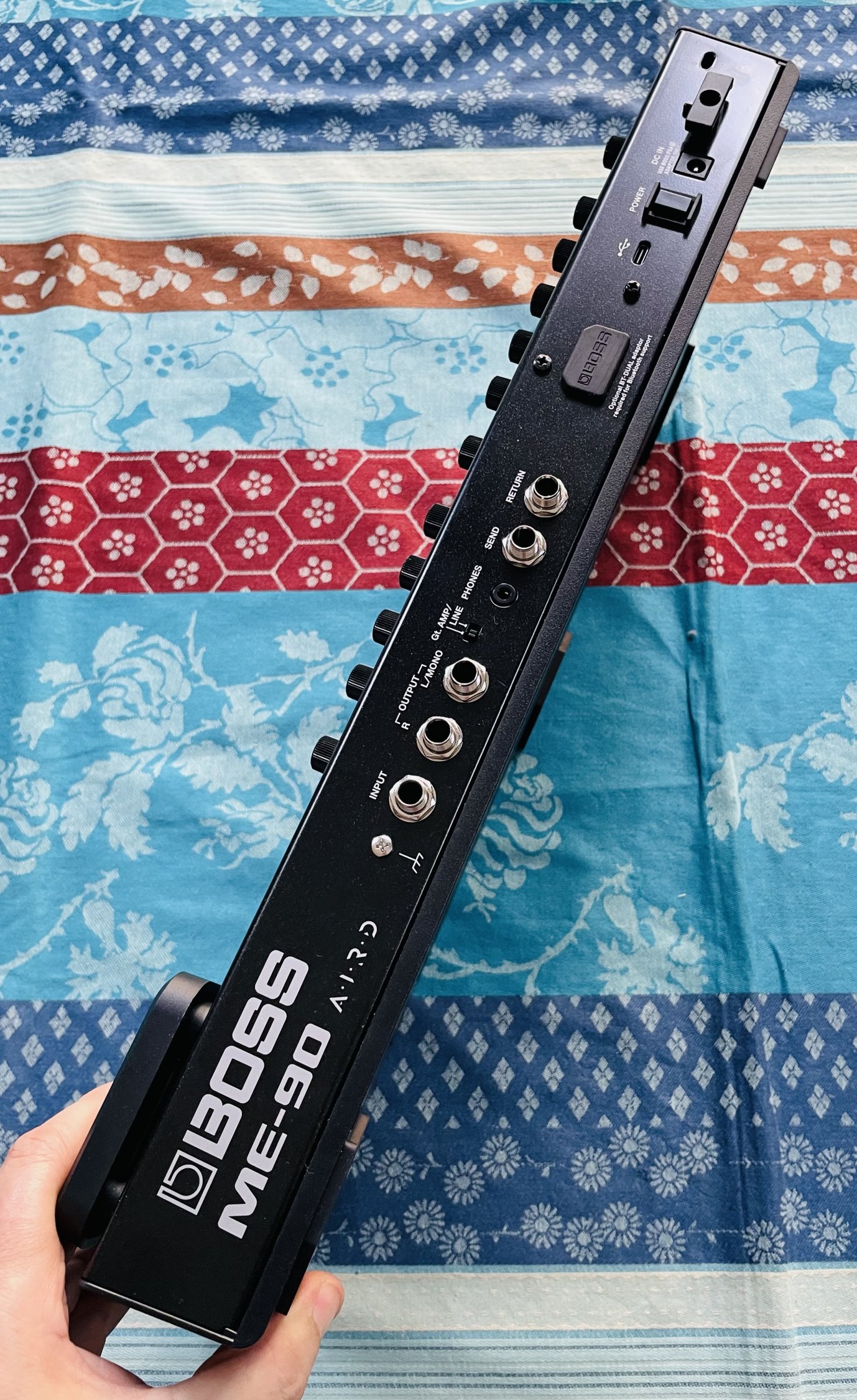 Pédalier Boss ME-90 n°C7R8557, alim Zoom 9V, notice et carton d’origine. – Image 2