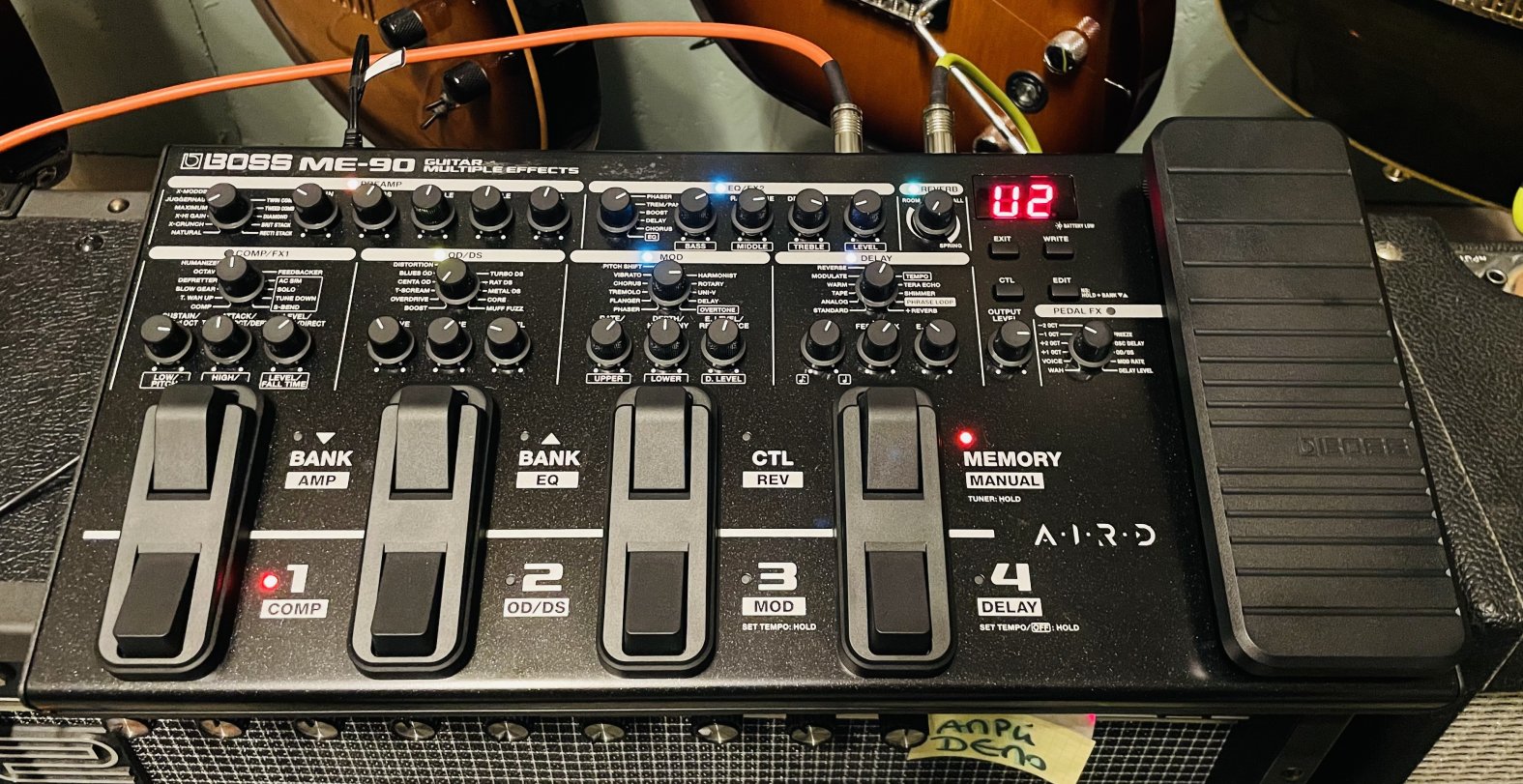 Pédalier Boss ME-90 n°C7R8557, alim Zoom 9V, notice et carton d’origine. – Image 6