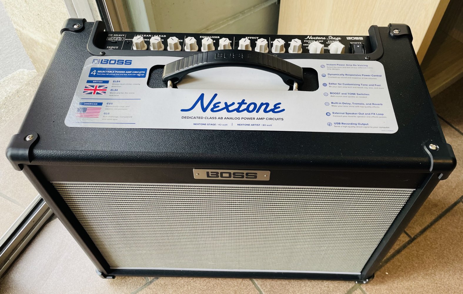 Ampli guitare Boss Nextone Stage n°Z6N4339, boite d’origine, alim, notice – Image 2