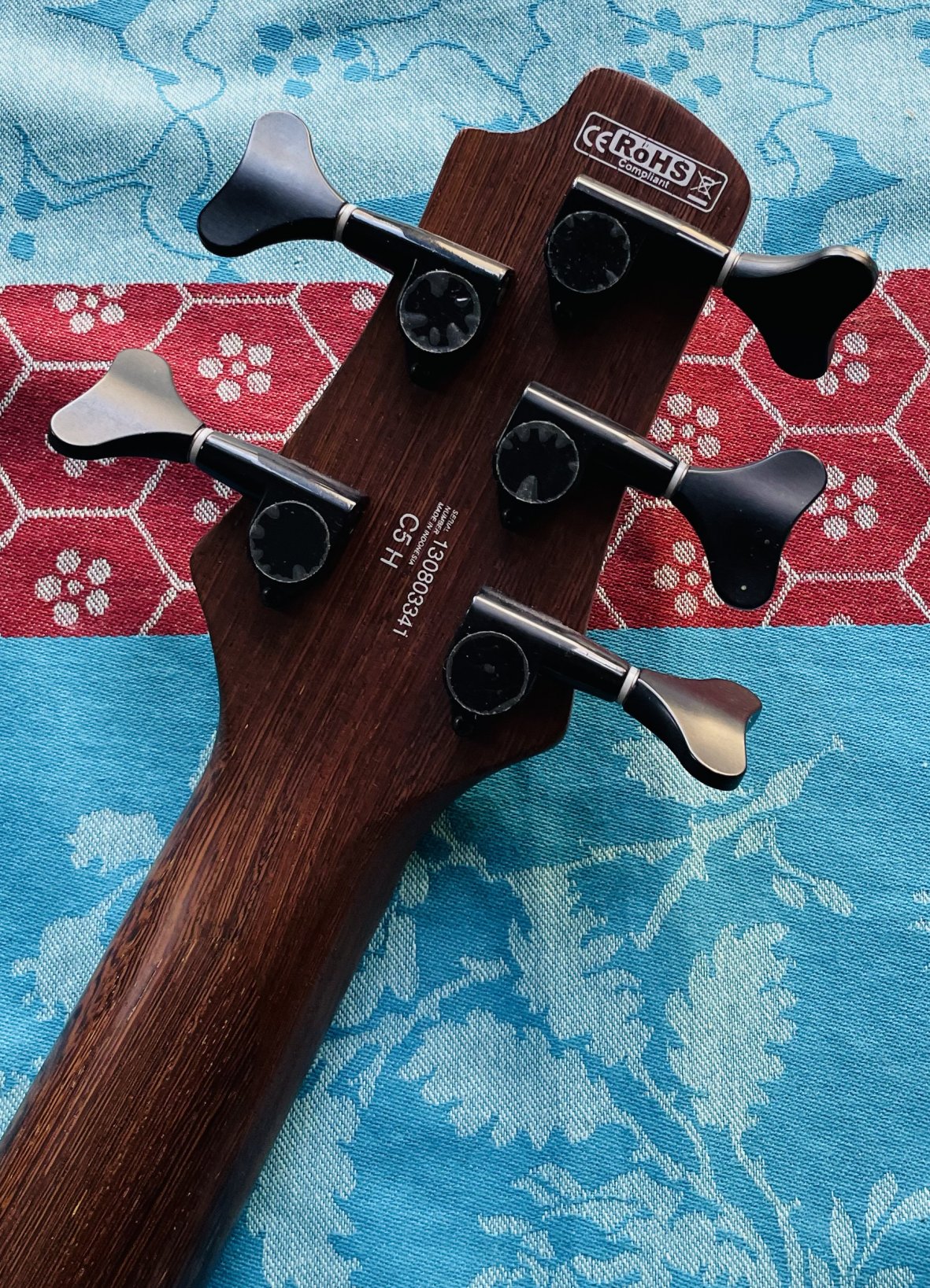 Basse électrique active 5 cordes Cort C5H White Pearl n°130803341 (Indonésia) – Image 10