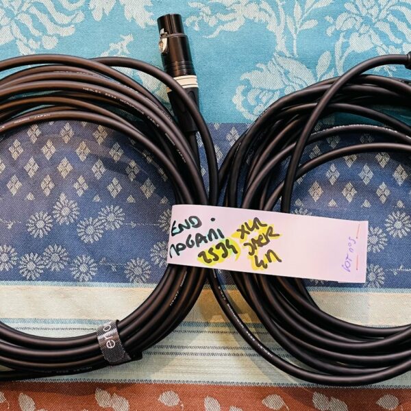 Paire de Câble haut de gamme Eno Mogani 2534, XLR Mâle / jack mono gold neutrik, Japan (lot n°5)