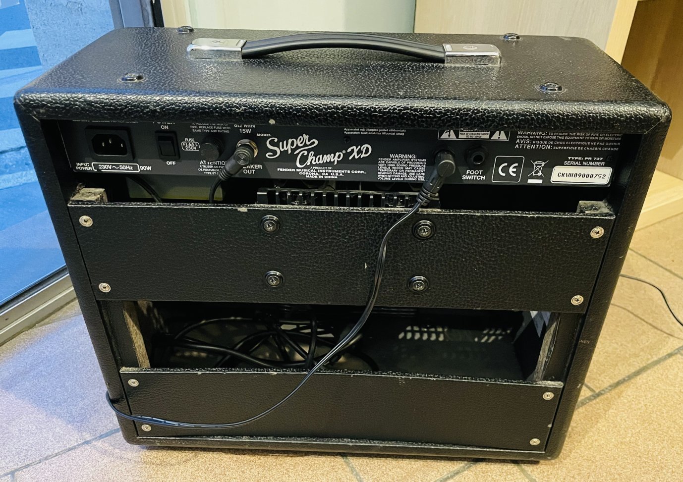 Ampli guitare lampes Fender Super Champs XD n°CKWH09000752, footswitch Fender – Image 2