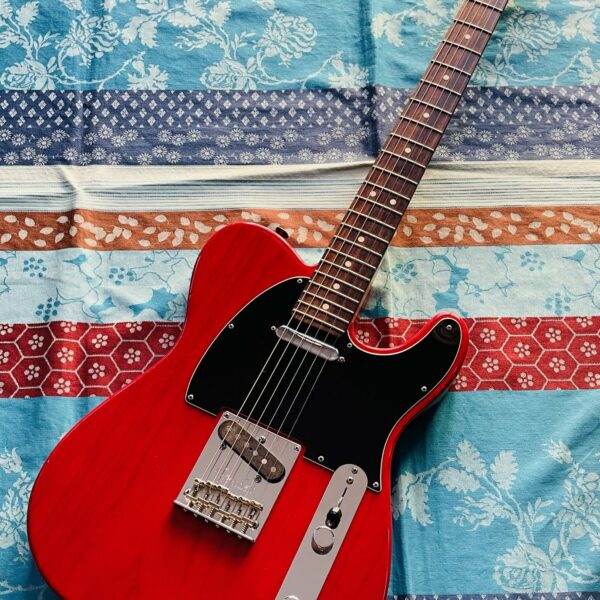 Guitare électrique Fender Telecaster American Standard Telecaster RTW CRT Crimson Red Transparent (Ash) n°US12179459 (2012, USA), modèle 0113200738