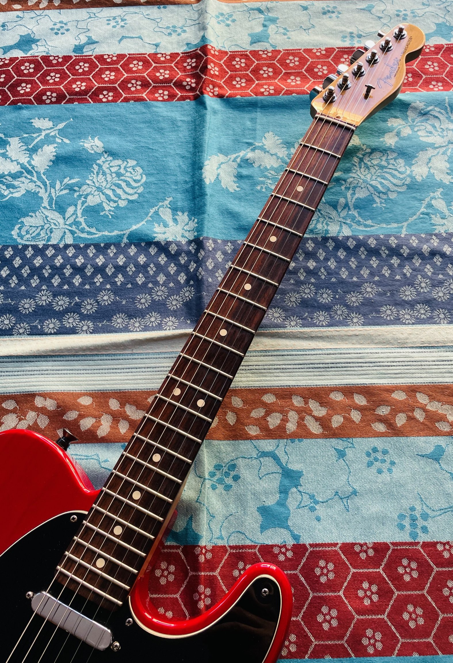 Guitare électrique Fender Telecaster American Standard Telecaster RTW CRT Crimson Red Transparent (Ash) n°US12179459 (2012, USA), modèle 0113200738 – Image 3