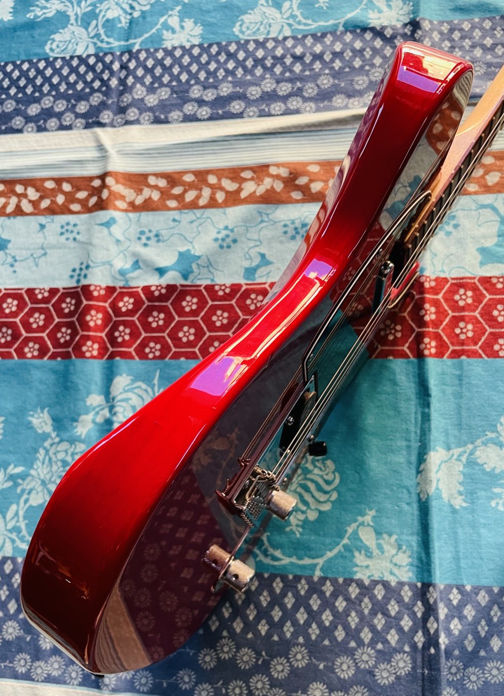 Guitare électrique Fender Telecaster American Standard Telecaster RTW CRT Crimson Red Transparent (Ash) n°US12179459 (2012, USA), modèle 0113200738 – Image 5