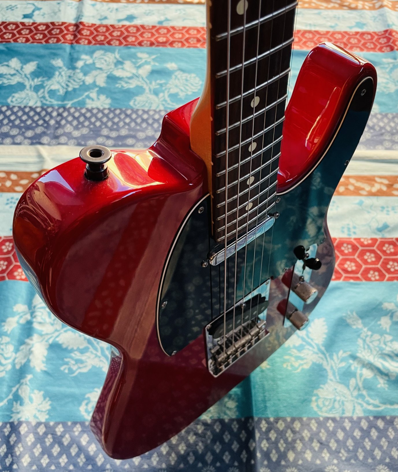 Guitare électrique Fender Telecaster American Standard Telecaster RTW CRT Crimson Red Transparent (Ash) n°US12179459 (2012, USA), modèle 0113200738 – Image 9