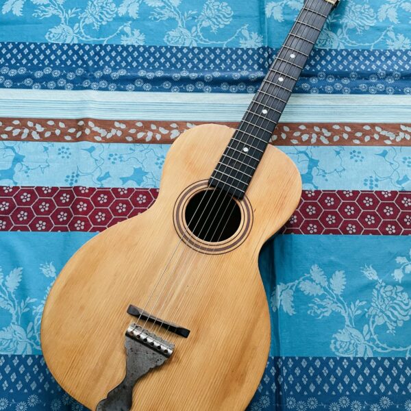 Rare guitare vintage Lyon & Healy Circa parlor (1920, USA), épicéa, érable, étui Gator