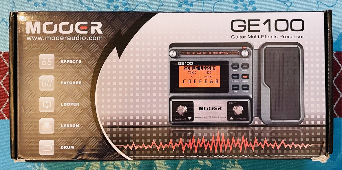 Pédalier Multieffets Mooer GE-100 n°2040831, boite d’origine, alim, notice – Image 3