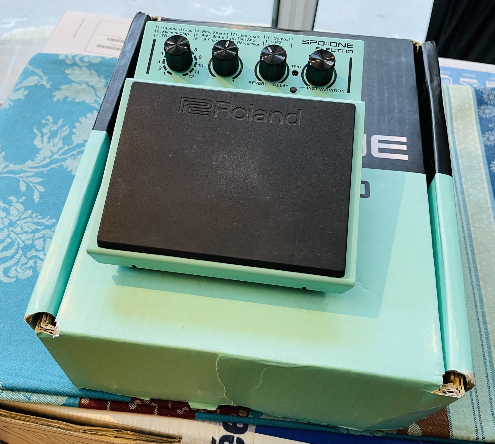 Pad électronique Roland SPD::One Electro n°ZOI1273, boite, alim Boss PSA ajoutée – Image 7