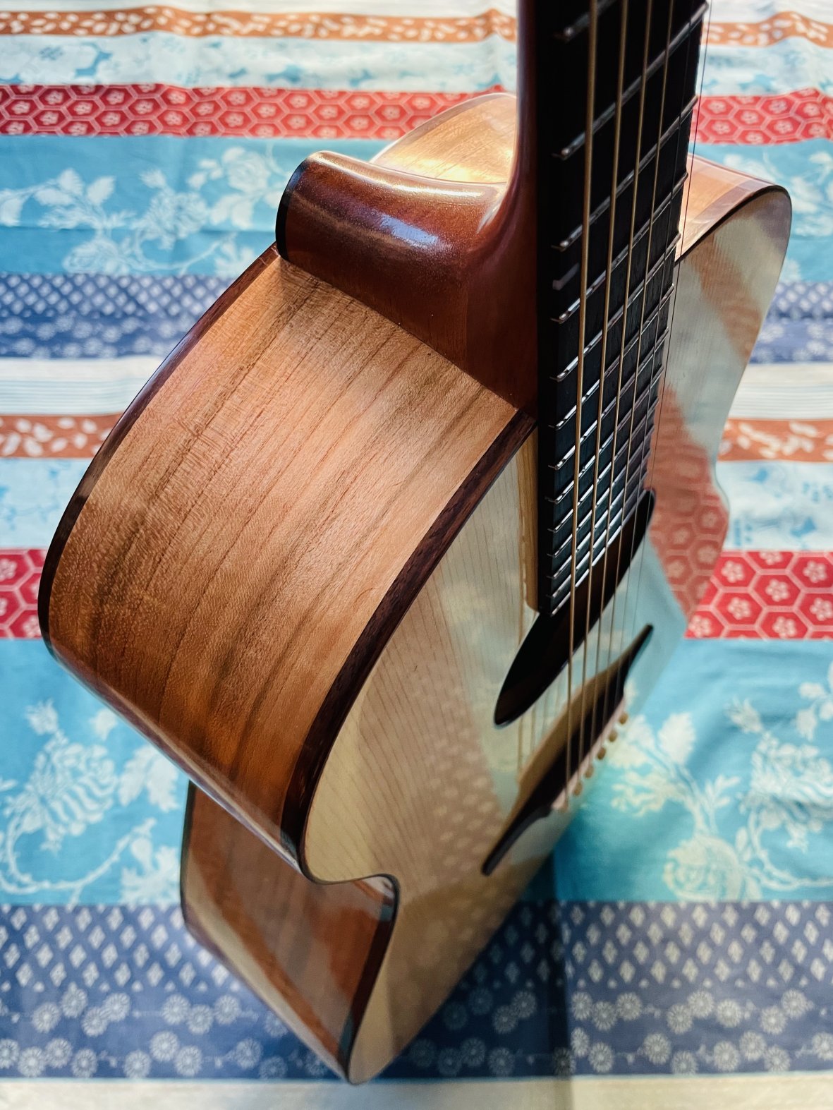 Guitare acoustique du Luthier Baudry format OM (France) – Image 11