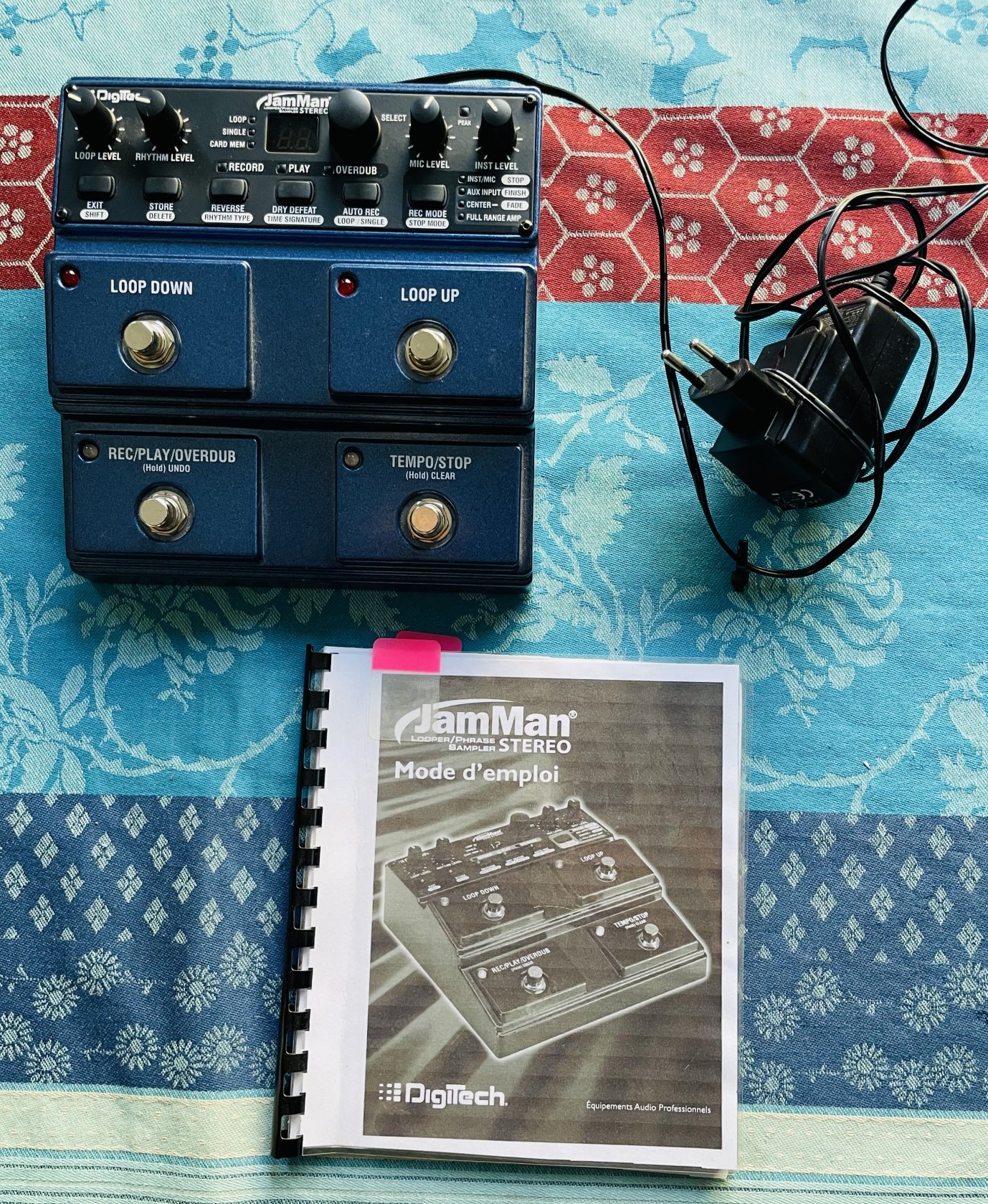 Pédale looper guitare chant Digitech jam man stereo n°12001923642, alim, notice, carte SD – Image 5