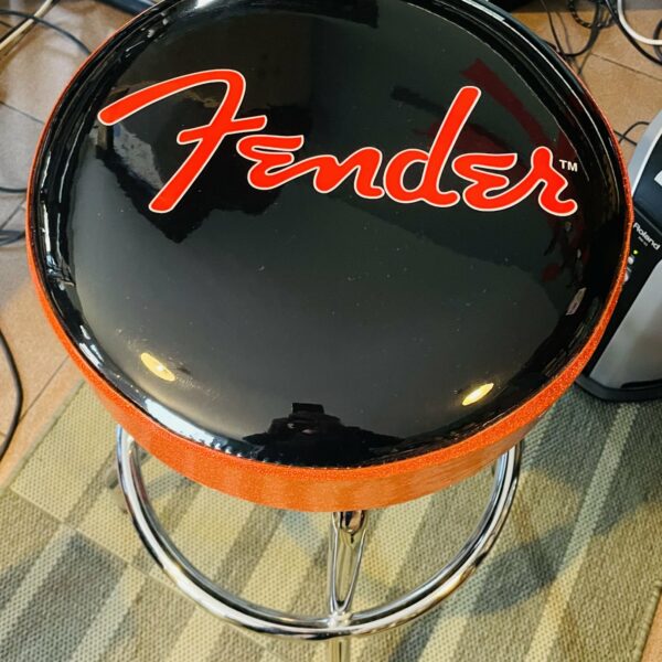 Alternative view of Très beau tabouret Fender Red Sparkle Logo