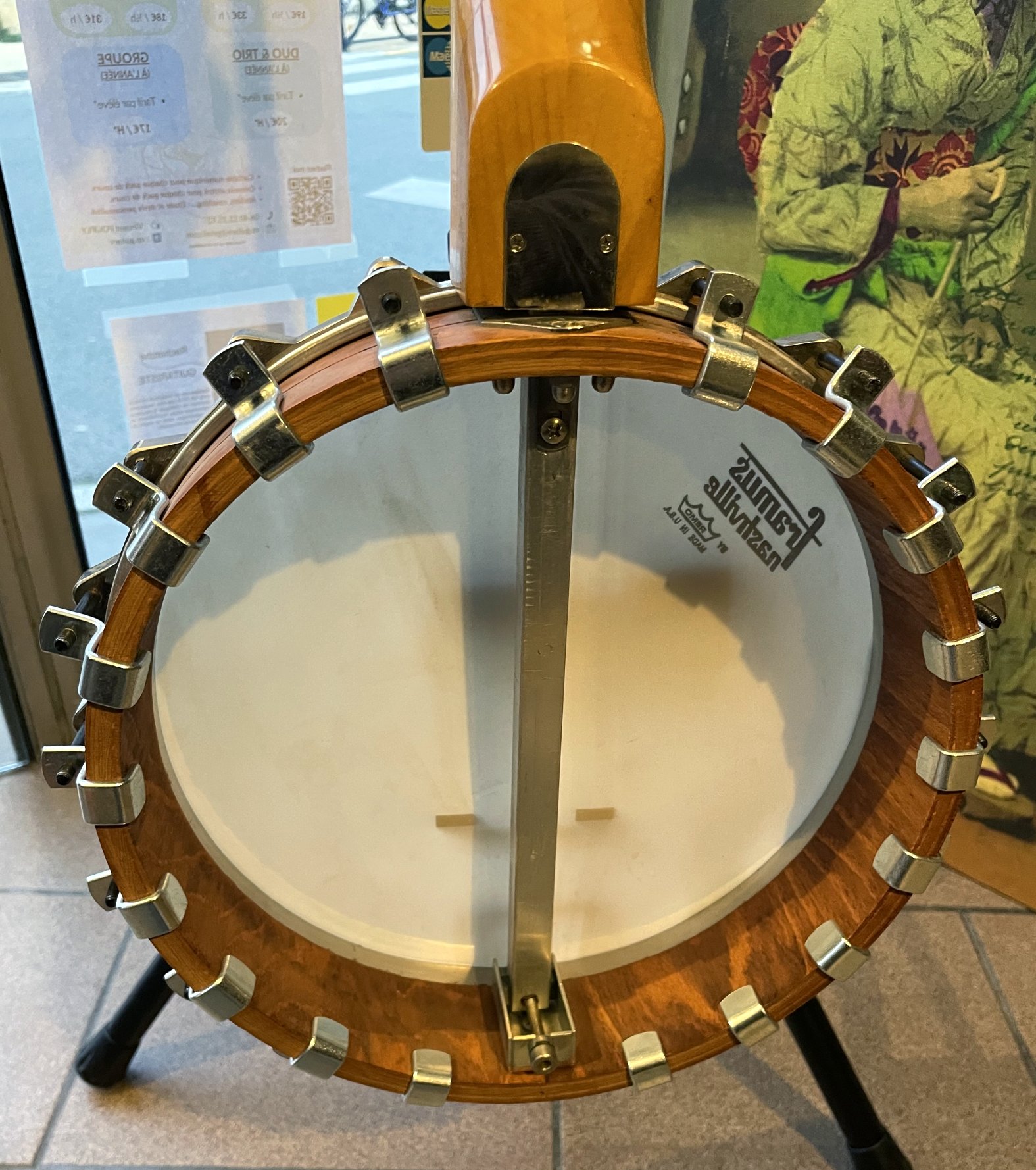 PROMO ! Banjo 6 cordes Framus Nashville openback (Germany, 1976), étui d’origine, accessoires métal – Image 5