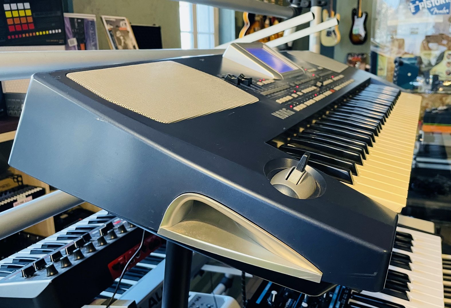 Clavier arrangeur Korg PA-500 n°025401, porte partition, notice, alim d’origine – Image 6