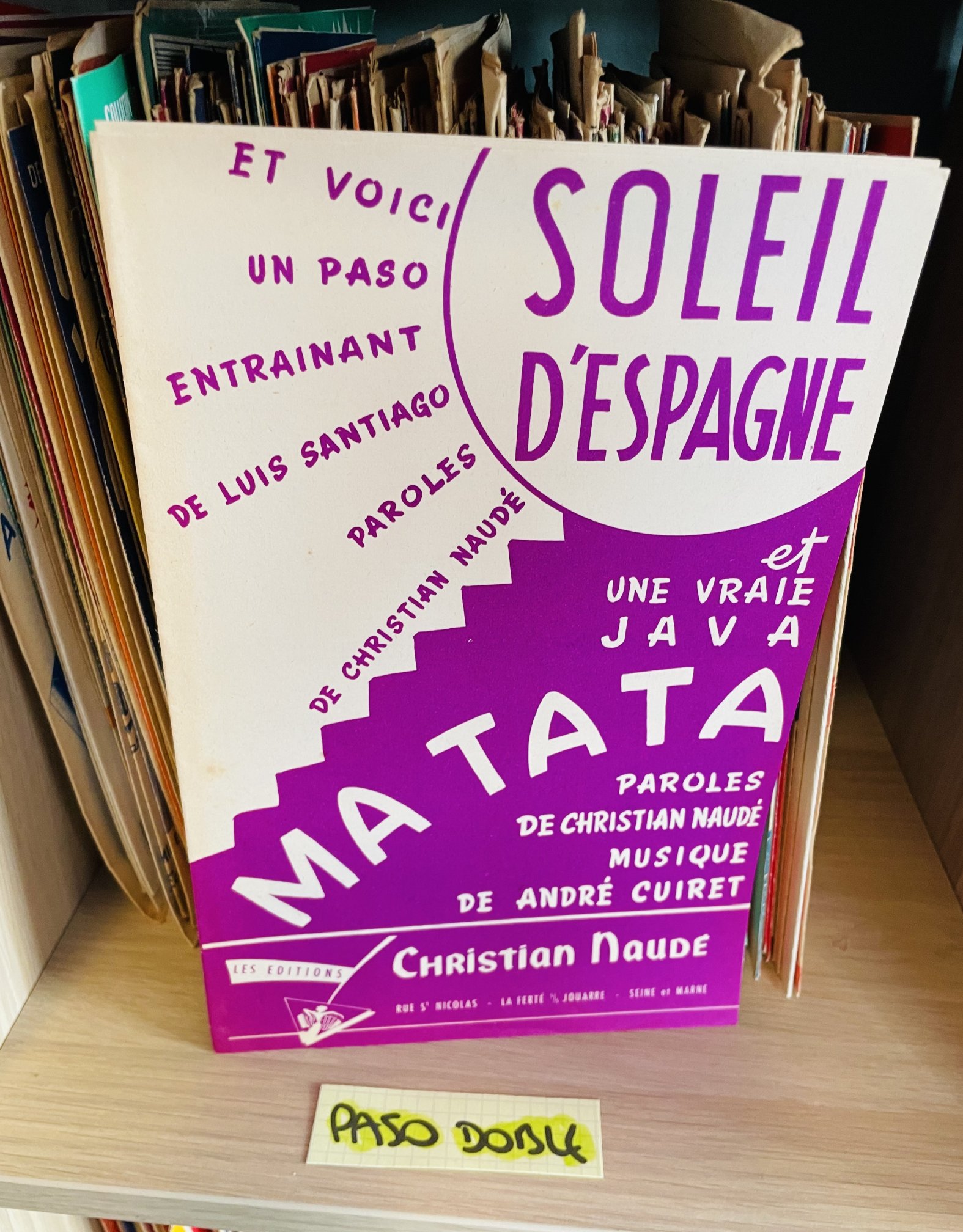 PROMO NOEL ! Lot de 2166 partitions anciennes classées (Valso, Tango, Boléro, Paso-Doble…) – Image 2