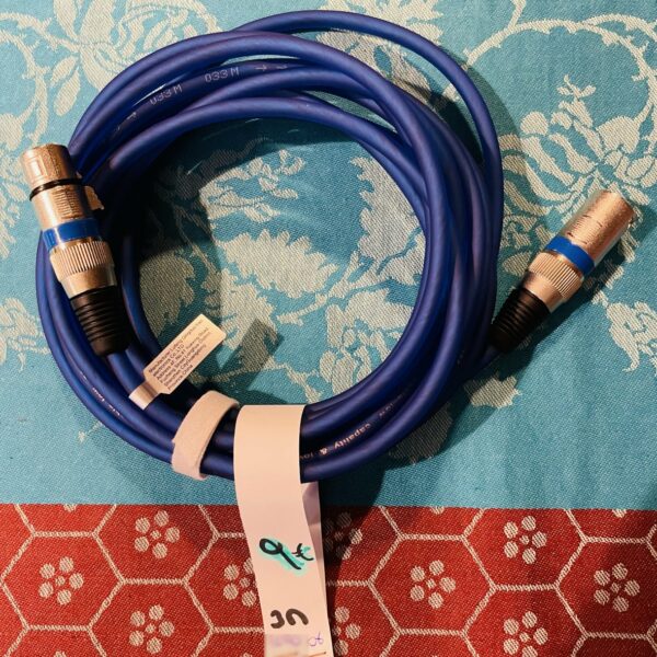 Câble XLR mâle femelle bleu foncé 3M (lot 06)