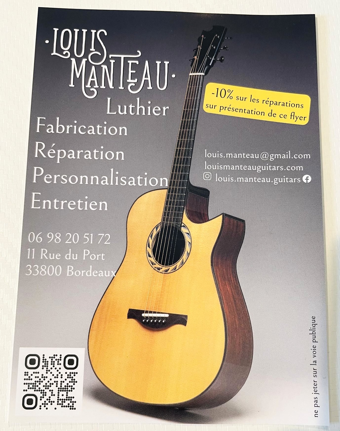 Luthier Louis Manteau