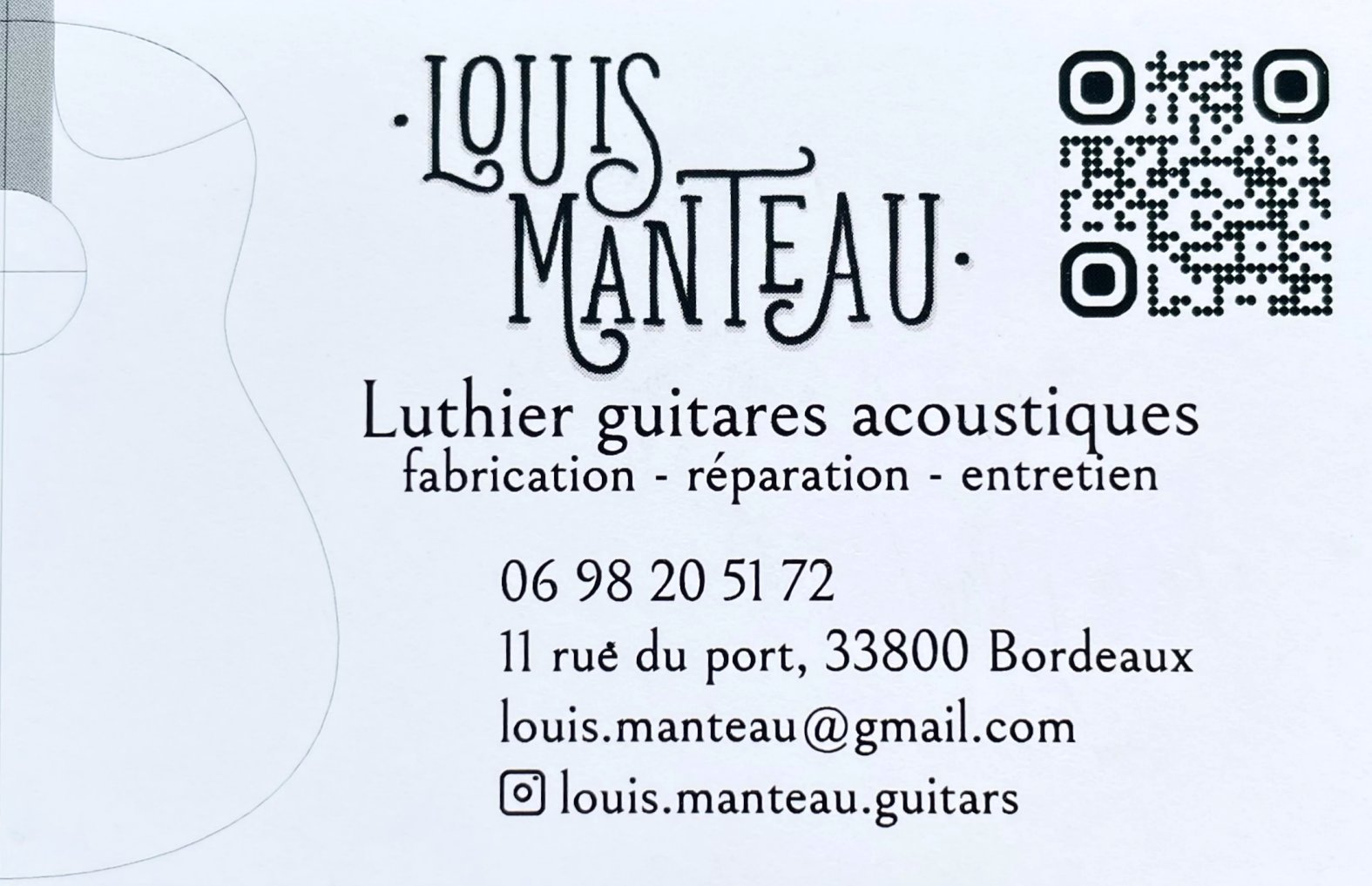 Luthier Louis Manteau – Image 3