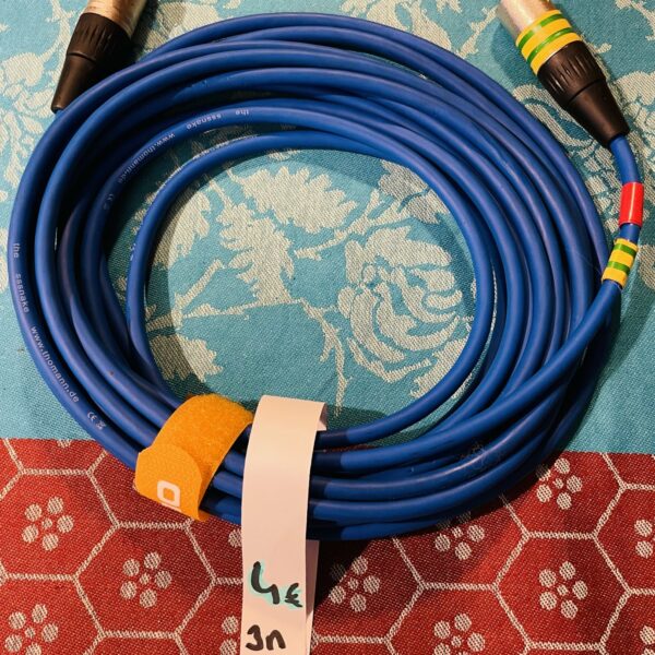 Câble XLR mâle femelle Sssnake bleu clair 3M (lot 09)