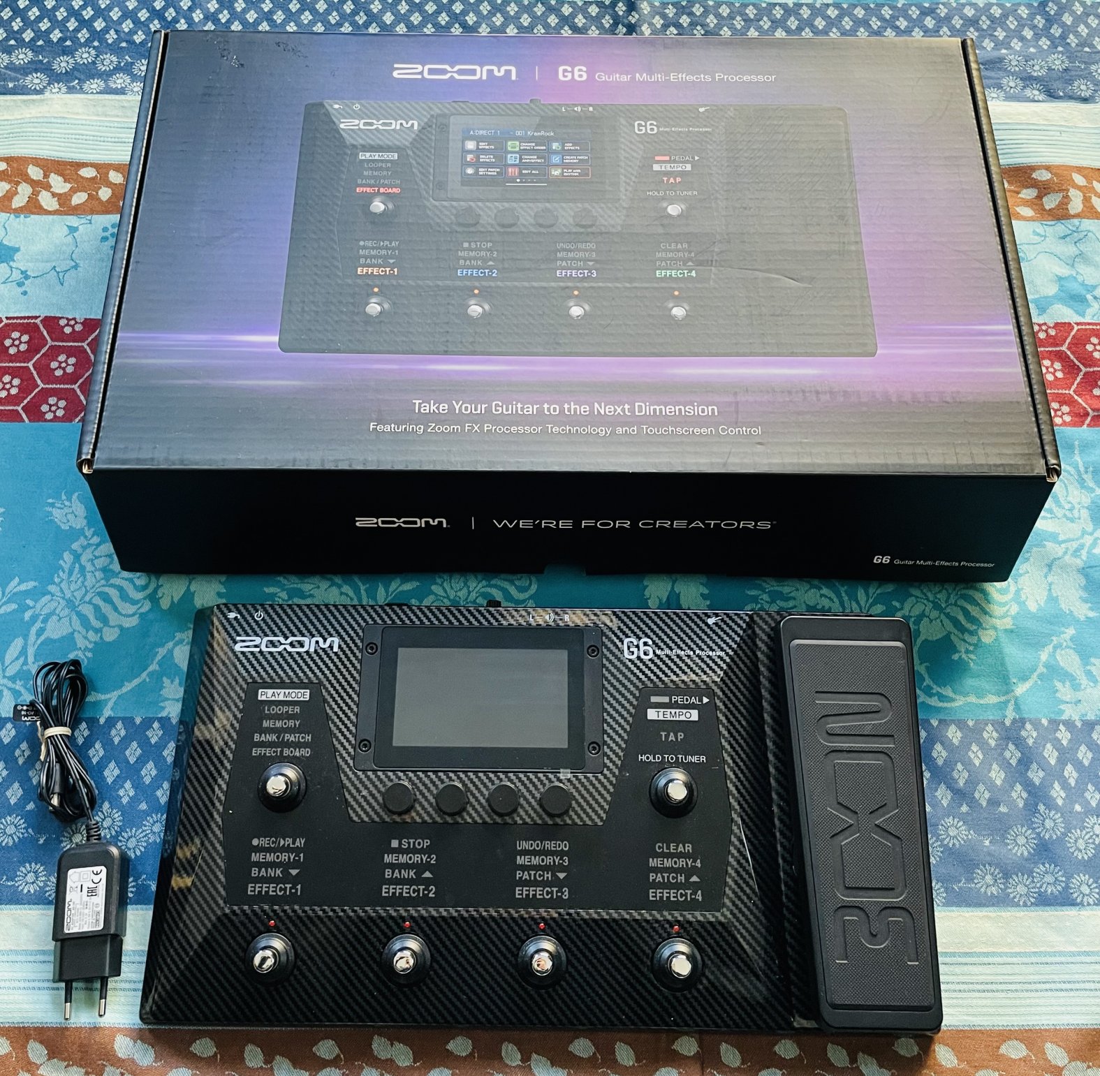 Multieffets Zoom G6 n°C62012401, boite d’origine, notice, alim – Image 7