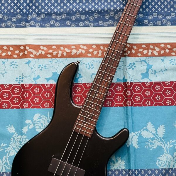 Basse électrique Cort Action Junior JR black n°160210169 (Indonésie), housse Tobago, jack Yellow Cable, sangle Ernie Ball