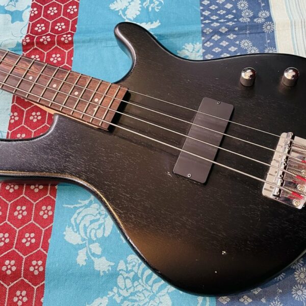 Alternative view of Basse électrique Cort Action Junior JR black n°160210169 (Indonésie), housse Tobago, jack Yellow Cable, sangle Ernie Ball