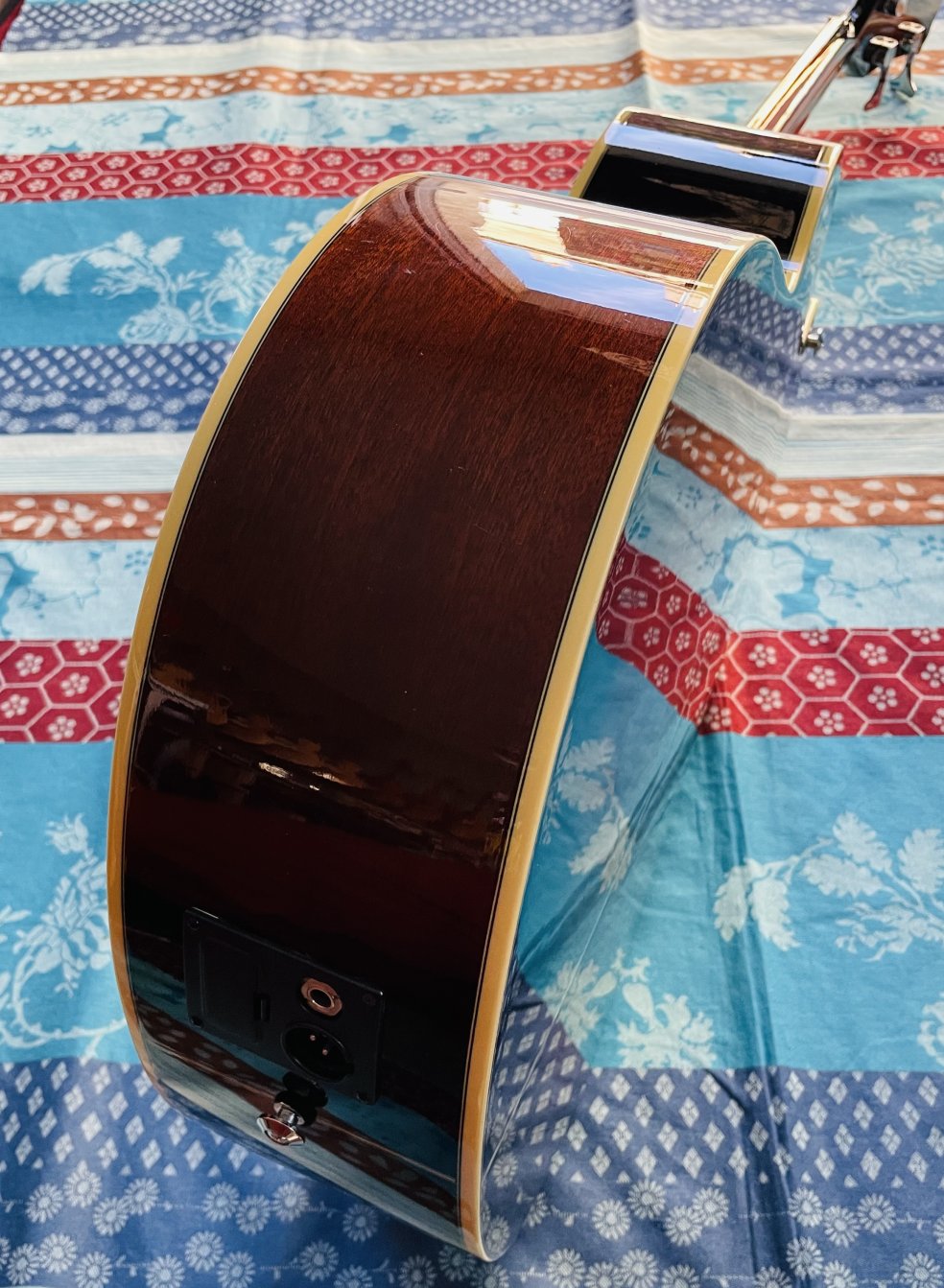 Basse électro-acoustique Ibanez AEB-10 DVS 27.01 n°J090801178, housse Tobago – Image 4