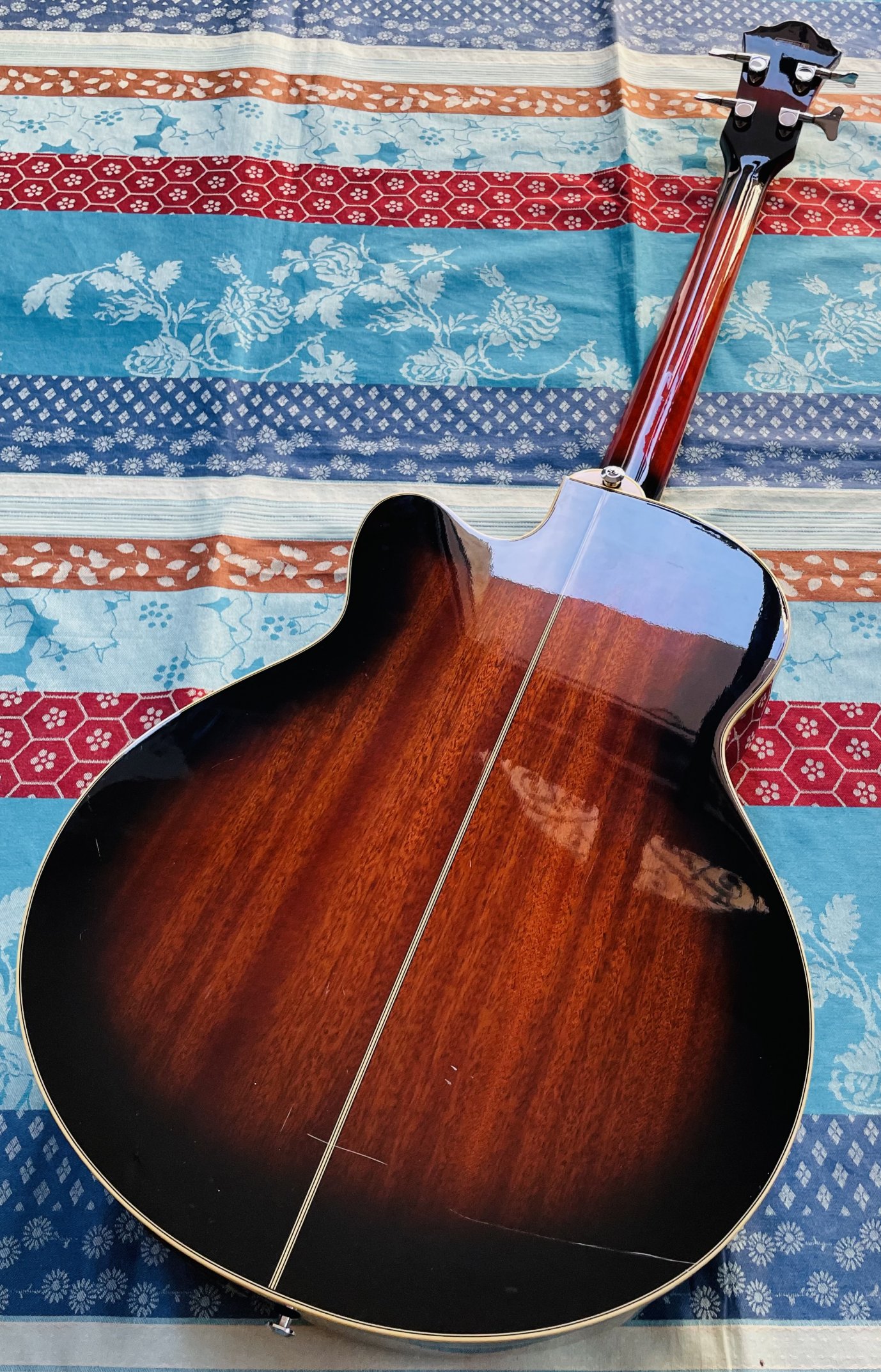 Basse électro-acoustique Ibanez AEB-10 DVS 27.01 n°J090801178, housse Tobago – Image 5