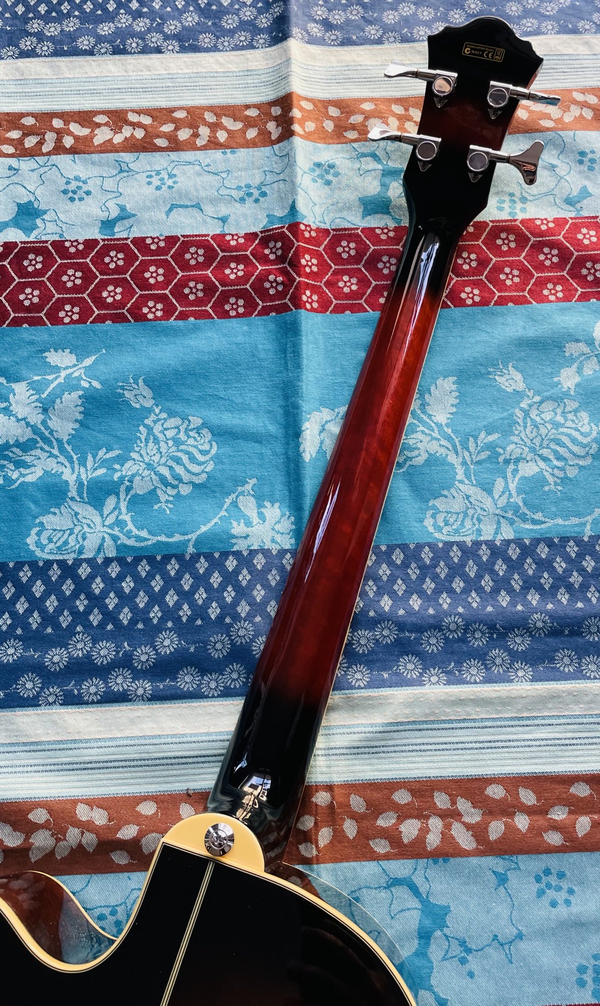 Basse électro-acoustique Ibanez AEB-10 DVS 27.01 n°J090801178, housse Tobago – Image 7