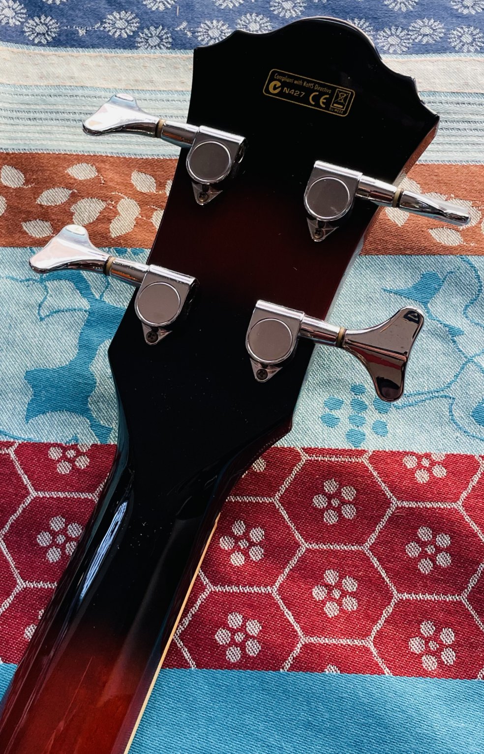 Basse électro-acoustique Ibanez AEB-10 DVS 27.01 n°J090801178, housse Tobago – Image 8