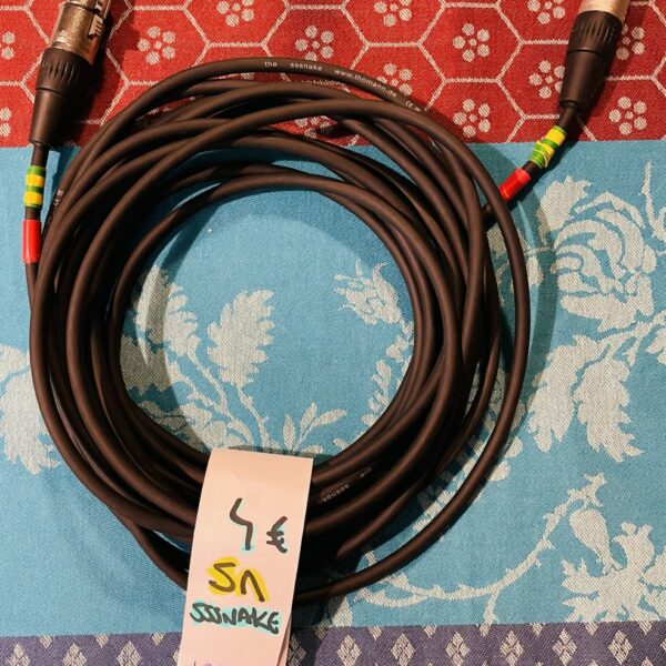 Câble XLR male femelle Sssnake Thomann BK 5M (lot 28)