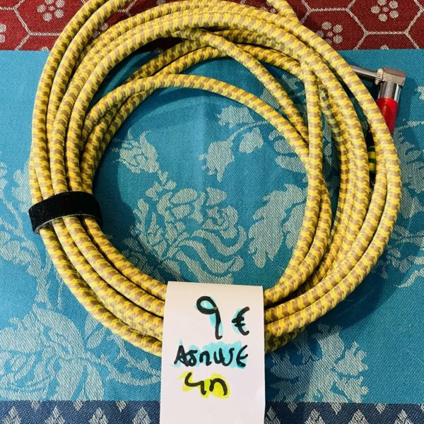 Câble jack coudé Tweed 4M Asmuse (lot 37)
