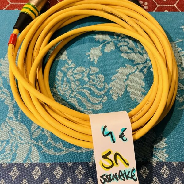 Câble XLR male femelle Sssnake Thomann Yellow 5M (lot 24)