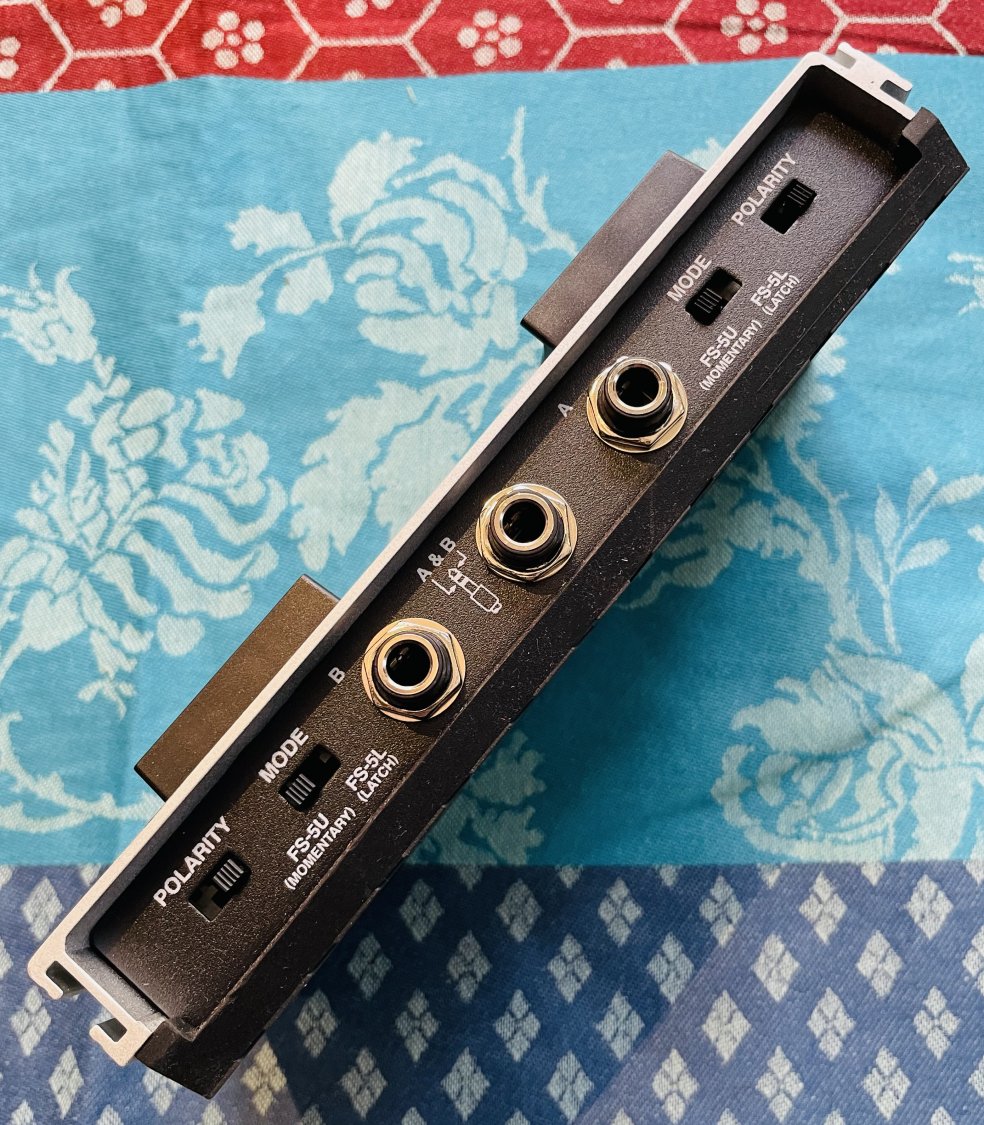 Footswitch Boss FS-6 n°CW96876, câble double jack A/B, pile 9V – Image 2