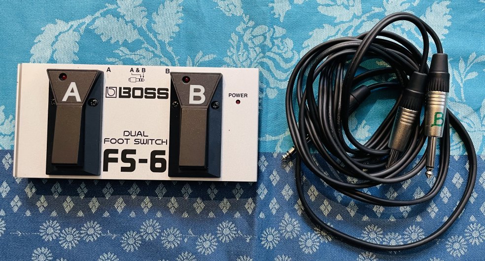 Footswitch Boss FS-6 n°CW96876, câble double jack A/B, pile 9V – Image 6