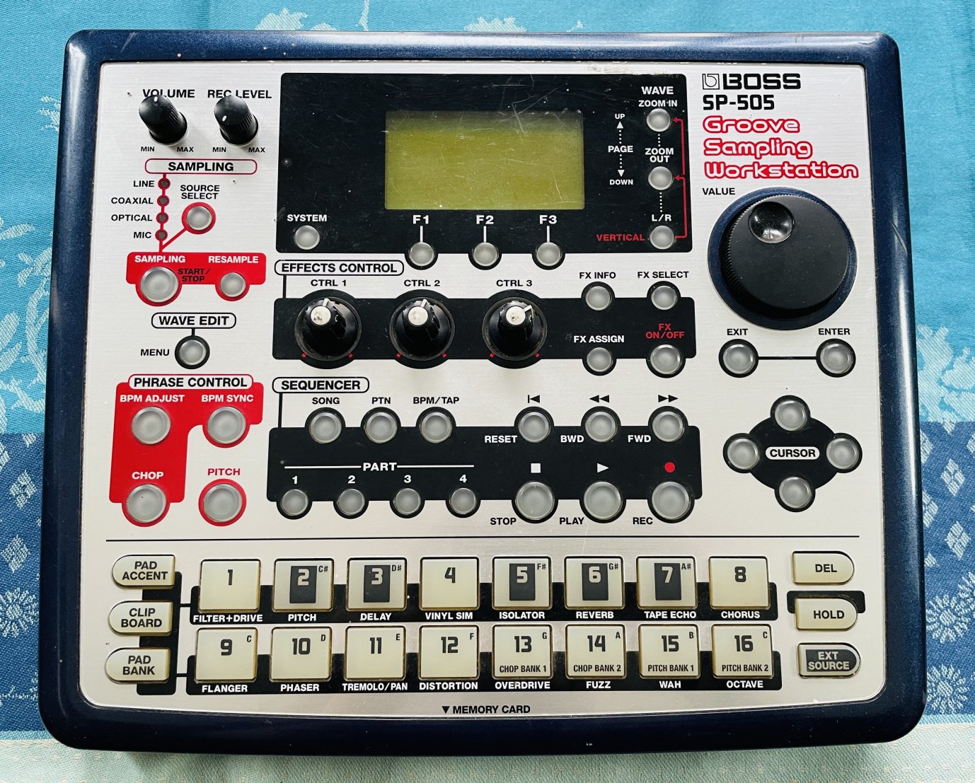 Sampleur Boss SP-505 n°ZP00337, alim, notice