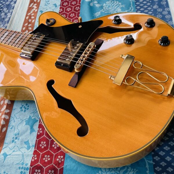 Alternative view of Guitare électrique Cort Yorktown Natural n°05101895 (2005, Korea), étui, réglée luthier Caro, étui TKL