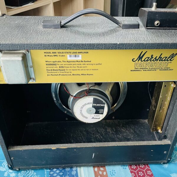 Alternative view of Ampli guitare Marshall Valvestate 8080 n°953163229, footswitch, câble Neutrik