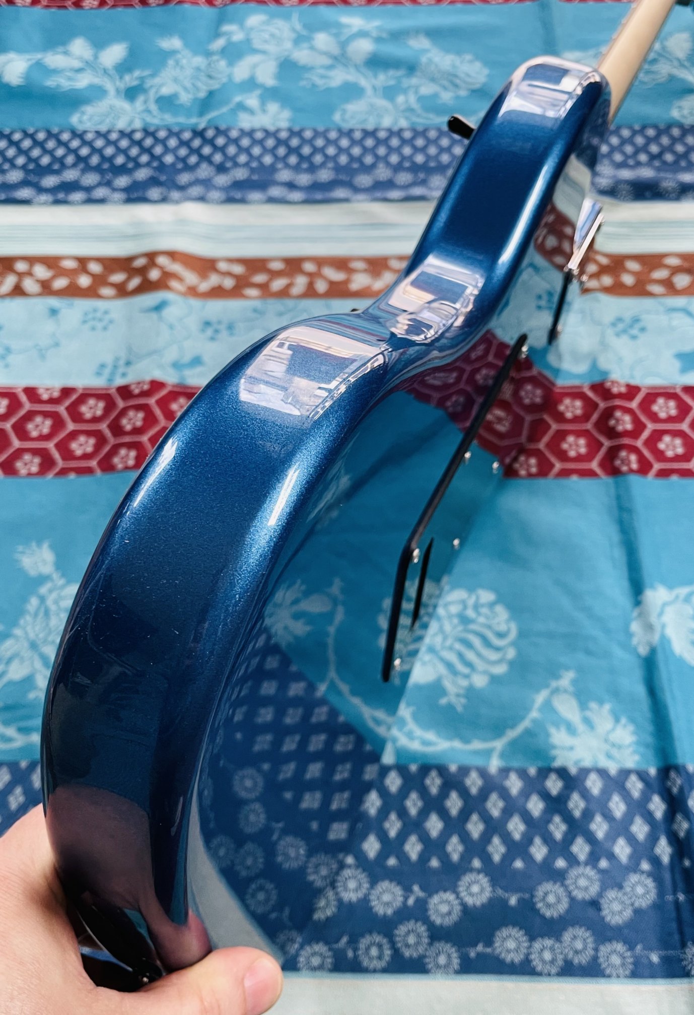 Guitare électrique Squier Jazzmaster Affinity Lake Placid Blue n°CYKJ21002762, pochette notice et clé – Image 5