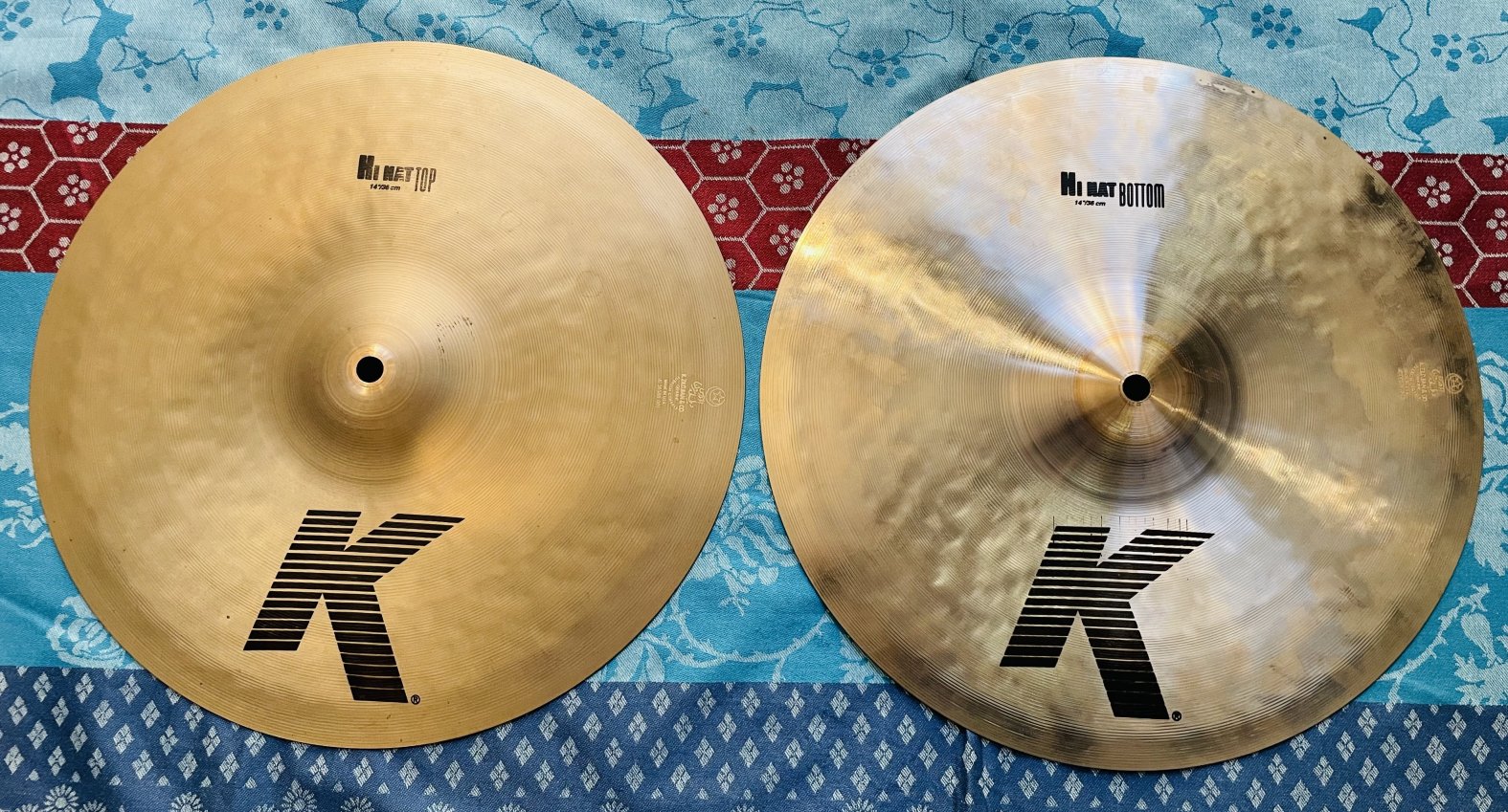 Paire Charleston Zildjian K0823 K' 14'' Hi-Hats